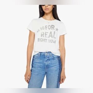 MOTHER The Lil Goodie Goodie Be For Real T-Shirt Size Medium (NWT) Retail $105